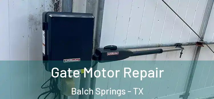Gate Motor Repair Balch Springs - TX
