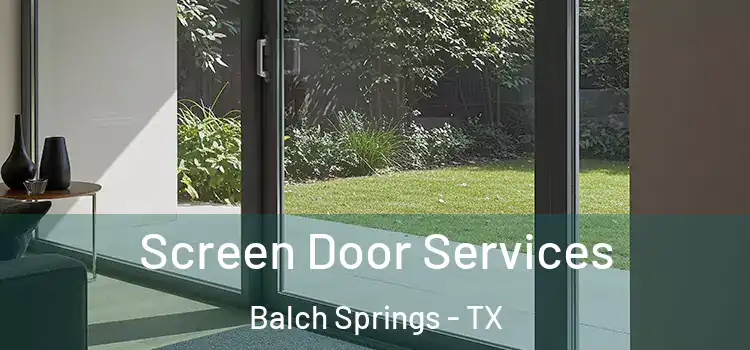 Screen Door Services Balch Springs - TX